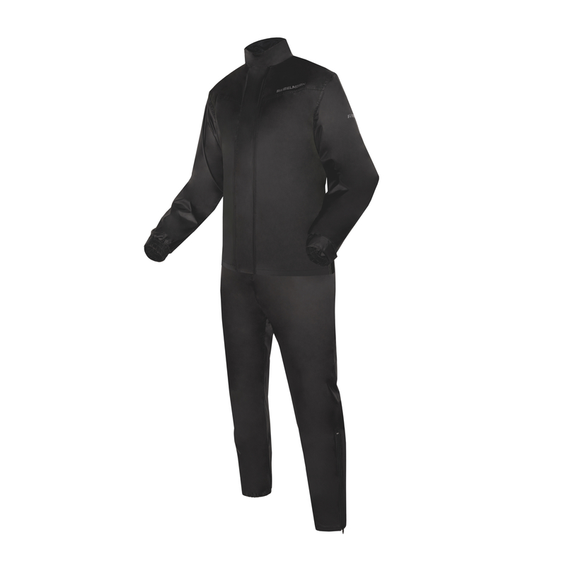 KOMBINEZON PRZECIWDESZCZOWY DWUCZĘŚCIOWY REBELHORN RAIN BLACK 3XL