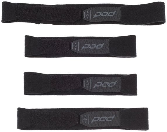 ZESTAW PASKÓW DO ORTEZY POD BLACK GREY XS S