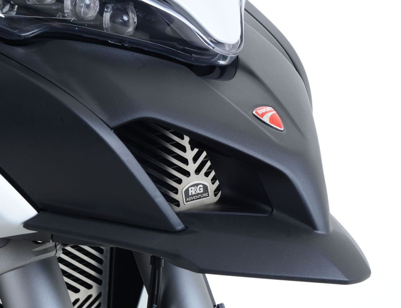 OSŁONA CHŁODNICY OLEJU RG RACING DUCATI MTS 1200 MULTISTRADA 15-, STAL NIERDZEWNA