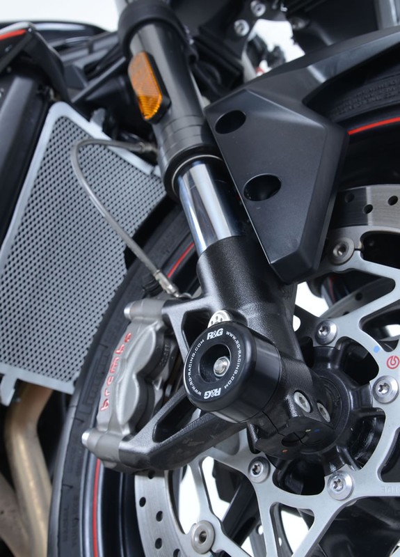 SLIDERY PRZEDNIEGO ZAWIESZENIA RG RACING TRIUMPH STREET TRIPLE 765 RS/R/S (17-) BLACK