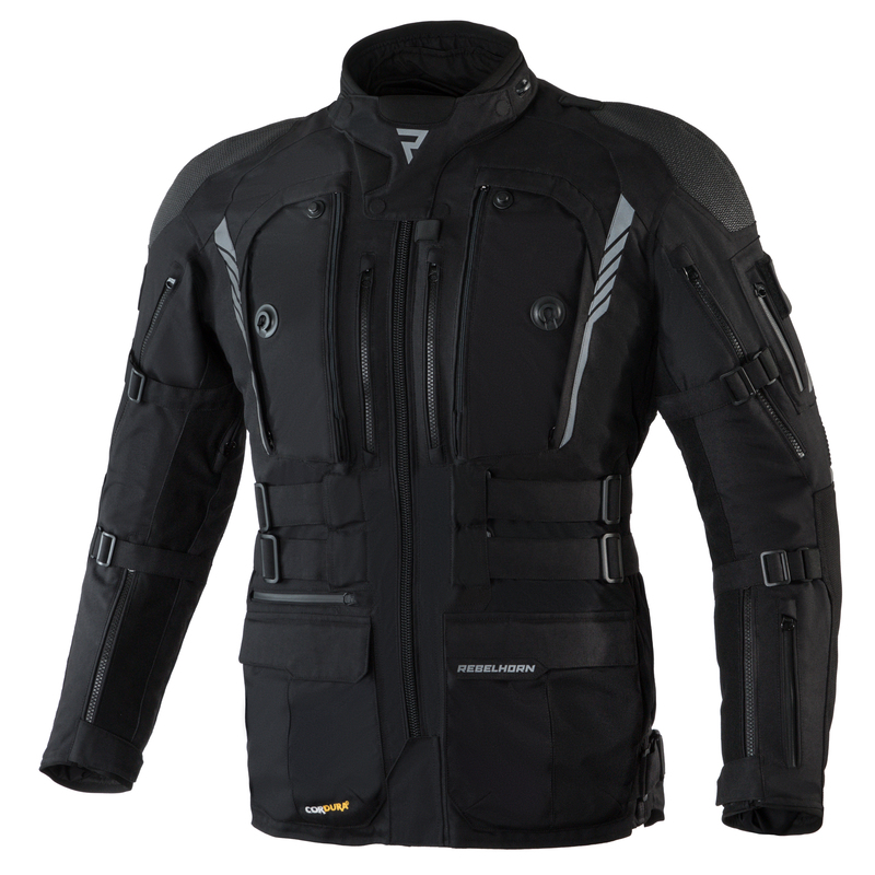 KURTKA MOTOCYKLOWA TEKSTYLNA REBELHORN PATROL BLACK 7XL