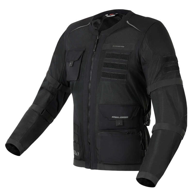 KURTKA MOTOCYKLOWA TEKSTYLNA REBELHORN BRUTALE BLACK M