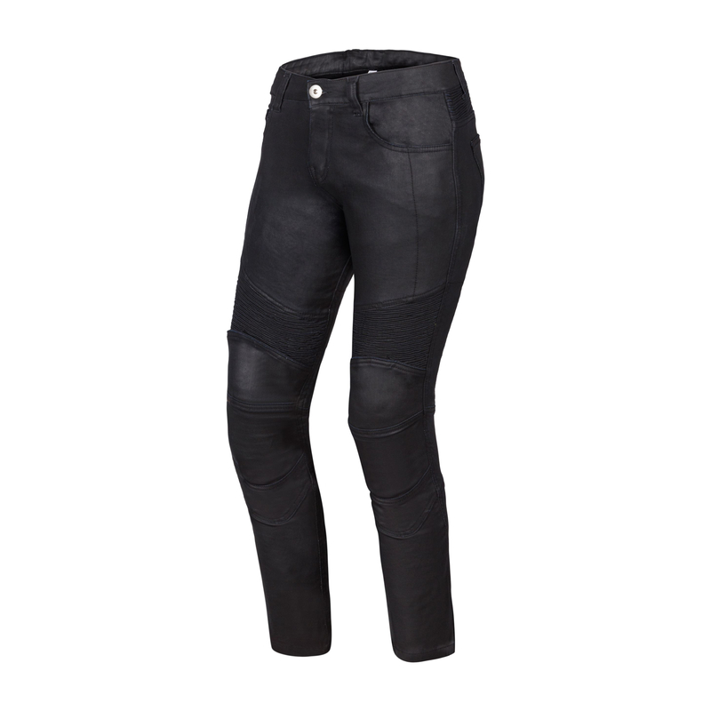 JEANSY MOTOCYKLOWE DAMSKIE OZONE ROXY WAXED BLACK 24/30
