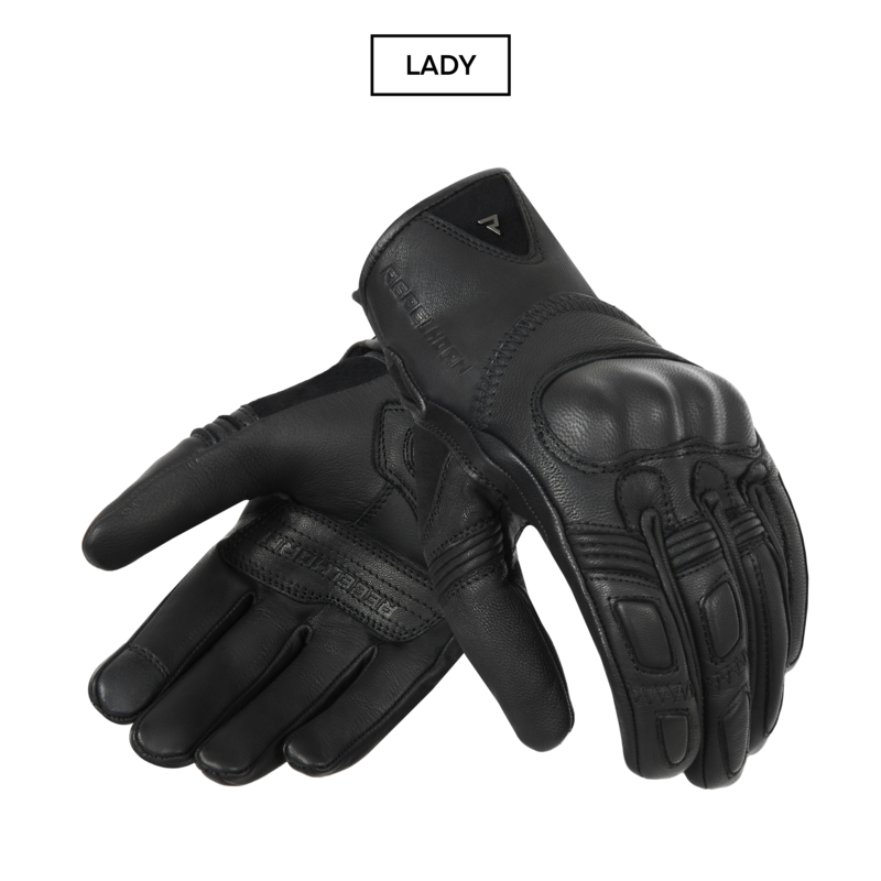 RĘKAWICE MOTOCYKLOWE DAMSKIE REBELHORN THUG 2 BLACK WL