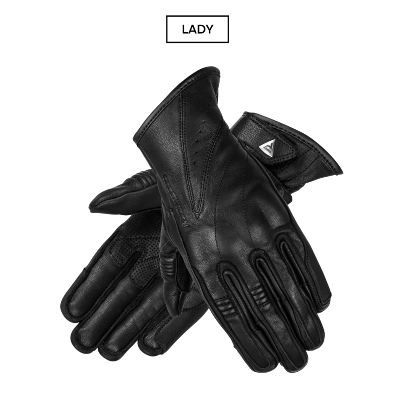 RĘKAWICE MOTOCYKLOWE DAMSKIE REBELHORN RUNNER BLACK WXS