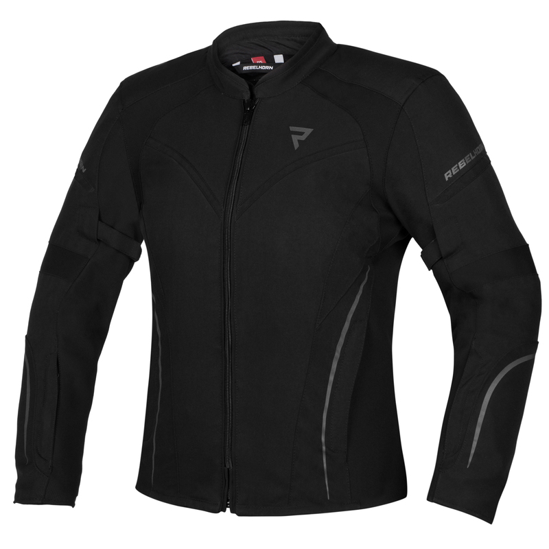 KURTKA MOTOCYKLOWA TEKSTYLNA DAMSKA REBELHORN LUNA BLACK WXS