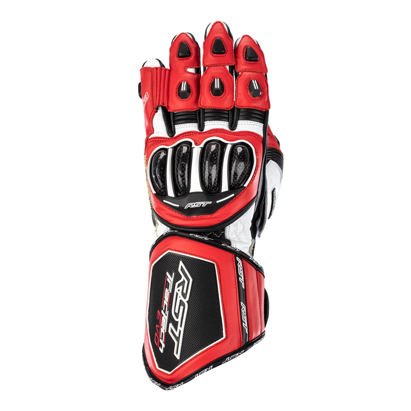 RĘKAWICE MOTOCYKLOWE RST TRACTECH EVO 4 RED WHITE BLACK S