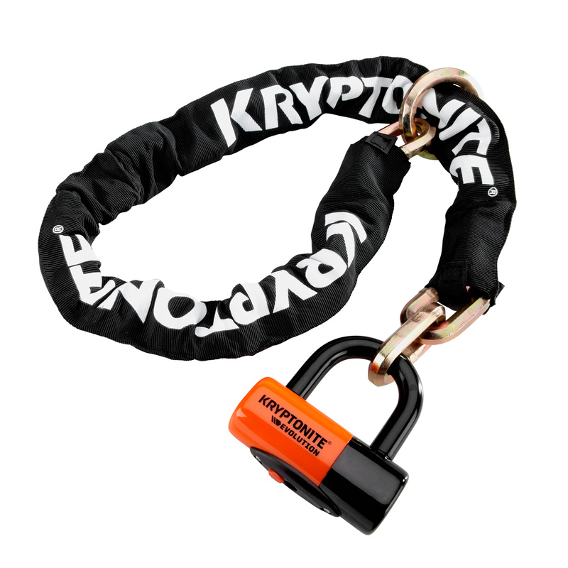 ZAPIĘCIE DO ROWERU ŁAŃCUCH Z BLOKADĄ TARCZY DISCLOCK KRYPTONITE NEW YORK 1213 CINCH RING CHAIN 1,2CM