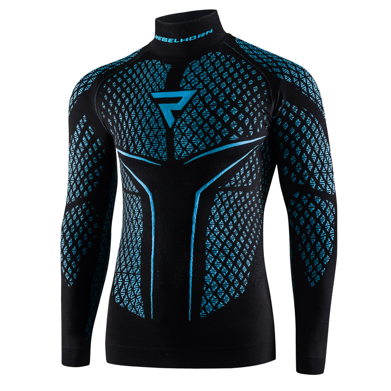 KOSZULKA TERMOAKTYWNA Z DŁUGIM RĘKAWEM REBELHORN THERM 2 BLACK BLUE L