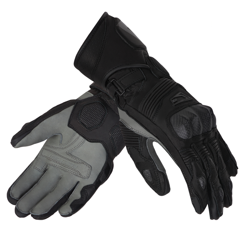RĘKAWICE MOTOCYKLOWE REBELHORN FIGHTER BLACK XS