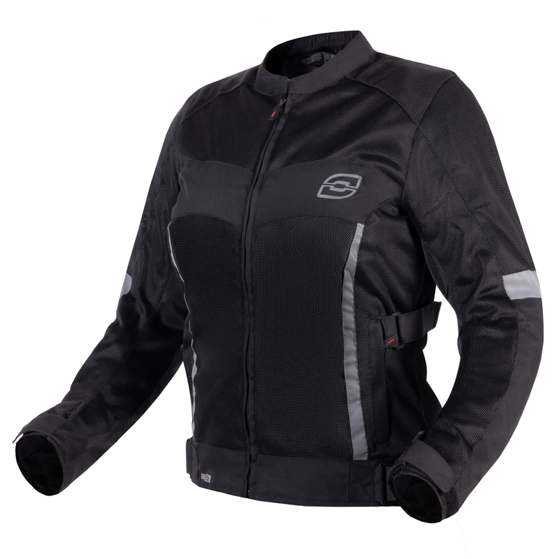 KURTKA MOTOCYKLOWA TEKSTYLNA DAMSKA OZONE DART BLACK WXXS