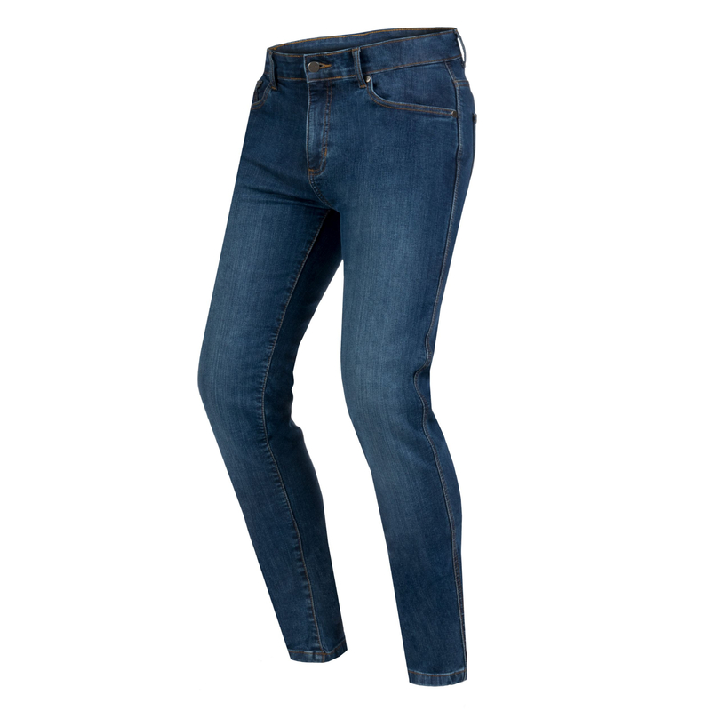 JEANSY MOTOCYKLOWE OZONE STRIKER REGULAR WASHED BLUE