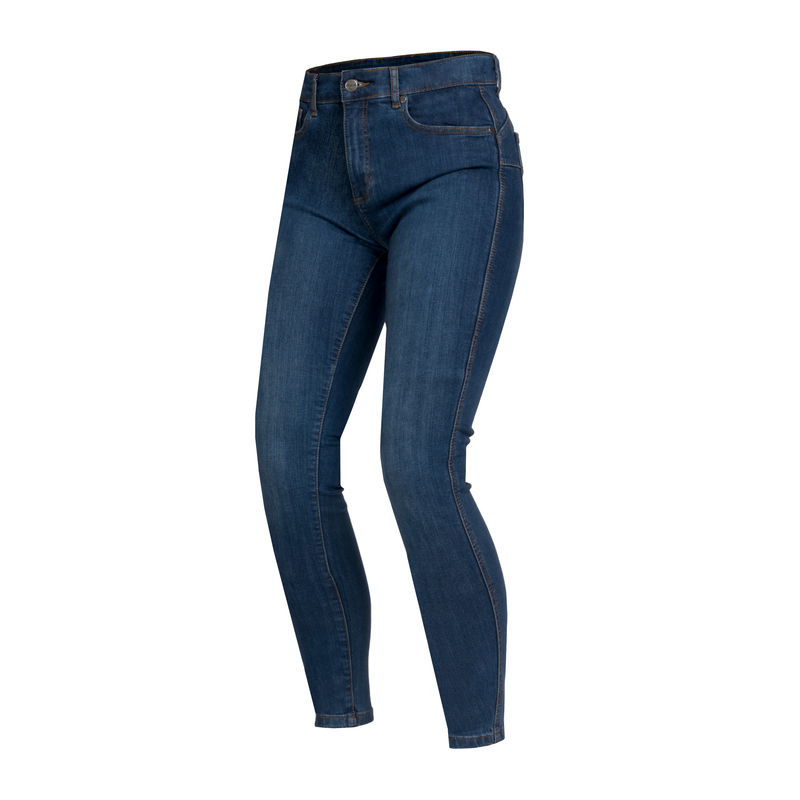 JEANSY MOTOCYKLOWE DAMSKIE OZONE STRIKER SLIM FIT WASHED BLUE 24/30