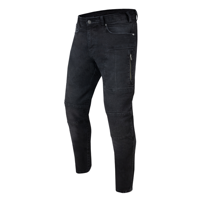 JEANSY MOTOCYKLOWE REBELHORN RAGE 2 TAPERED FIT WASHED BLACK