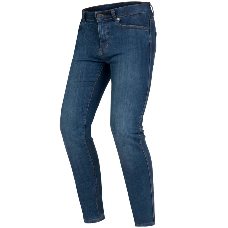 JEANSY MOTOCYKLOWE OZONE STRIKER SLIM FIT WASHED BLUE