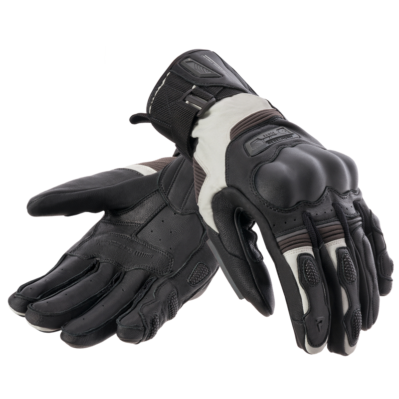 RĘKAWICE MOTOCYKLOWE REBELHORN RANGE BLACK LIGHT GREY 3XL