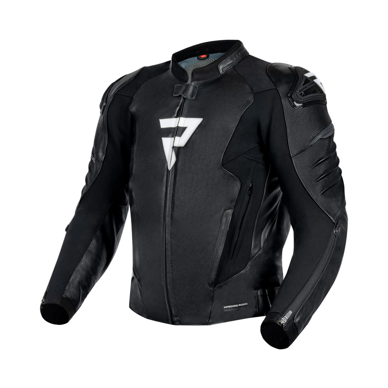 KURTKA MOTOCYKLOWA SKÓRZANA REBELHORN VELOCE BLACK WHITE 56