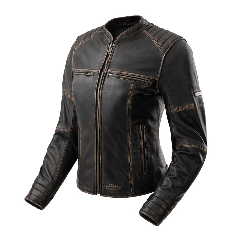 KURTKA MOTOCYKLOWA SKÓRZANA DAMSKA REBELHORN HUNTER 2 VINTAGE BROWN W3XL