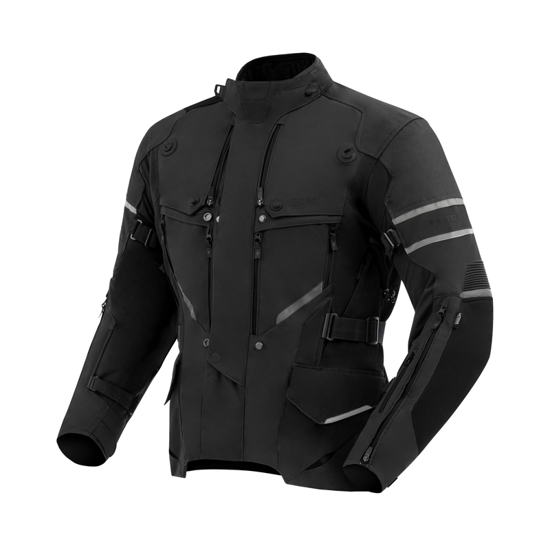 KURTKA MOTOCYKLOWA TEKSTYLNA REBELHORN RANGE BLACK 3XL