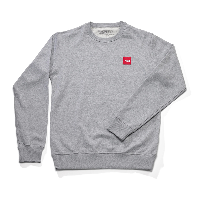 BLUZA SANTA CRUZ PATCH CREW ATHLETIC HEATHER XXS