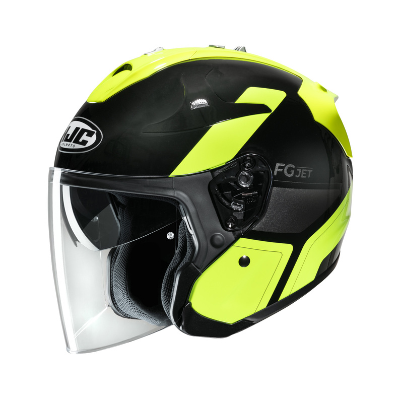 KASK MOTOCYKLOWY HJC FG-JET EPEN BLACK YELLOW
