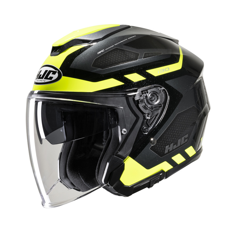 KASK MOTOCYKLOWY HJC I30 ATON BLACK YELLOW