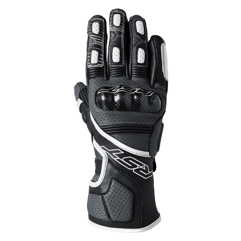 RĘKAWICE MOTOCYKLOWE RST FULCRUM GREY WHITE BLACK XS