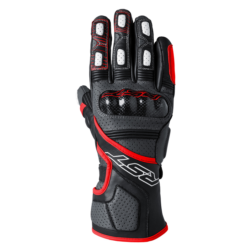 RĘKAWICE MOTOCYKLOWE RST FULCRUM GREY RED BLACK S