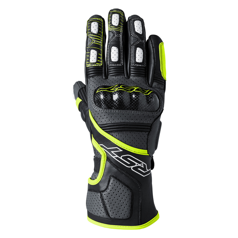 RĘKAWICE MOTOCYKLOWE RST FULCRUM GREY FLUO YELLOW BLACK S