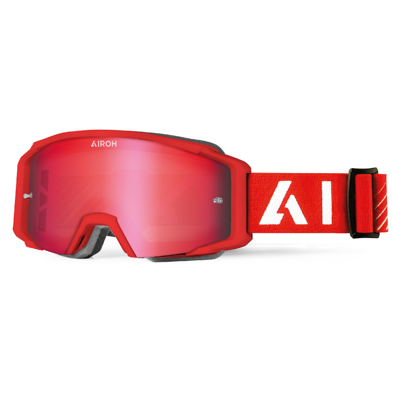 GOGLE AIROH BLAST XR1 RED MATT - SZYBA RED MIRRORED (1 SZYBA W ZESTAWIE)