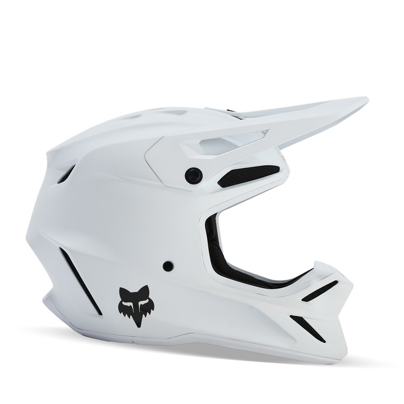 KASK MOTOCYKLOWY FOX V3 SOLID MATTE WHITE