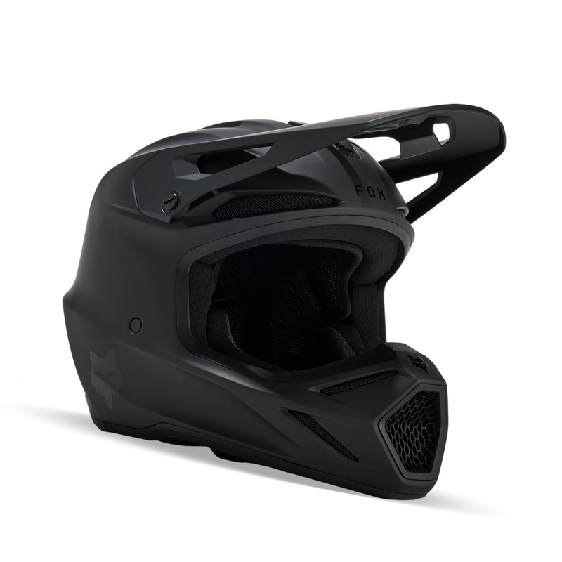 KASK MOTOCYKLOWY FOX V3 SOLID MATTE BLACK