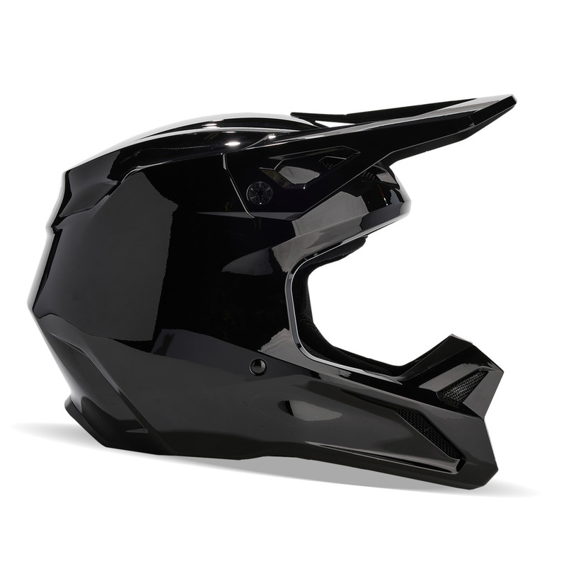 KASK MOTOCYKLOWY FOX V1 SOLID BLACK
