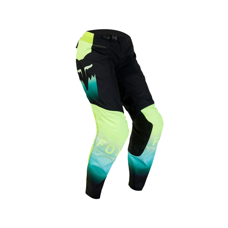 SPODNIE MOTOCYKLOWE DAMSKIE FOX 180 FLORA BLACK YELLOW