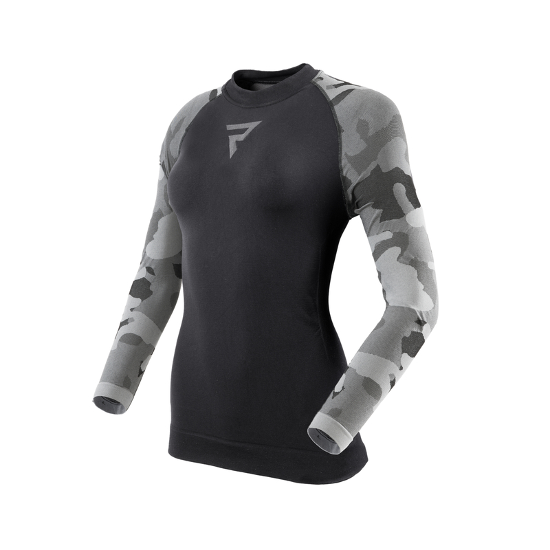 KOSZULKA TERMOAKTYWNA Z DŁUGIM RĘKAWEM DAMSKA REBELHORN FREEZE 2 CAMO WL