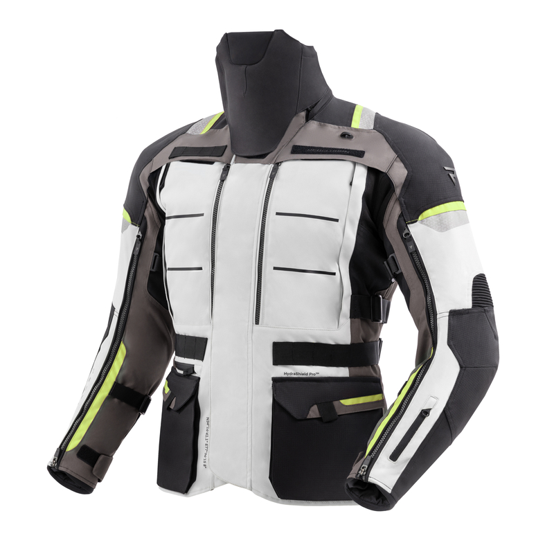KURTKA MOTOCYKLOWA TEKSTYLNA REBELHORN CUBBY 5 BLACK GREY FLUO YELLOW L