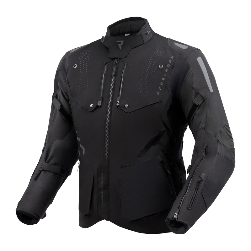 KURTKA MOTOCYKLOWA TEKSTYLNA REBELHORN HIKER 4 BLACK L