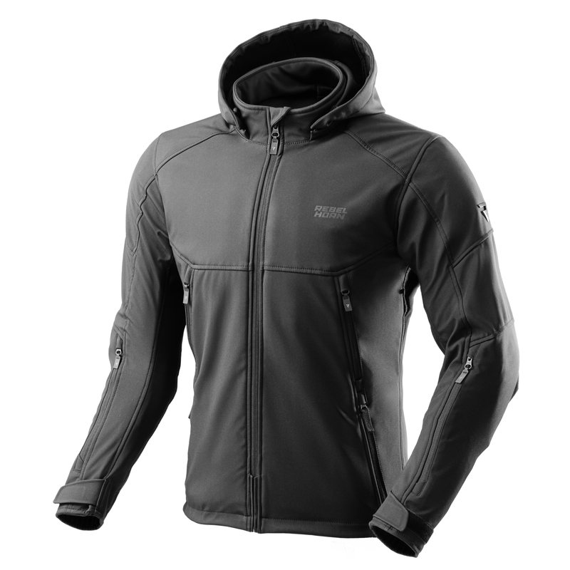 KURTKA MOTOCYKLOWA TEKSTYLNA REBELHORN SLASH BLACK L