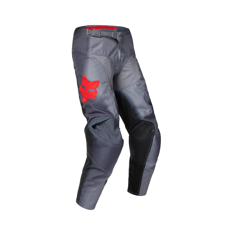 SPODNIE MOTOCYKLOWE JUNIOR FOX 180 INTERFERE GREY RED Y26