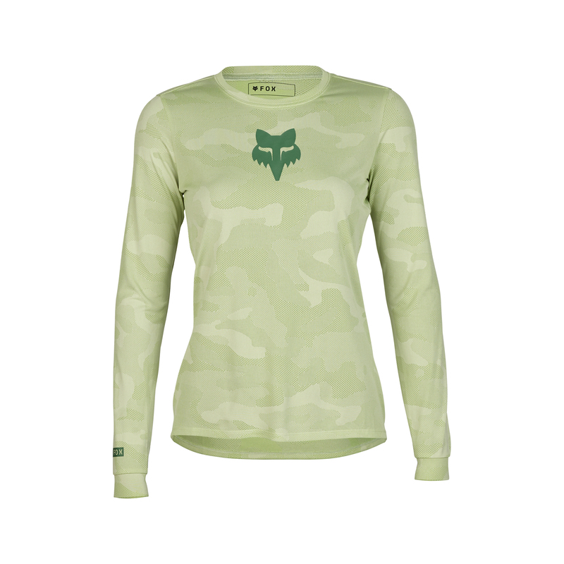 KOSZULKA ROWEROWA Z DŁUGIM RĘKAWEM DAMSKA FOX RANGER TRU DRI CACTUS