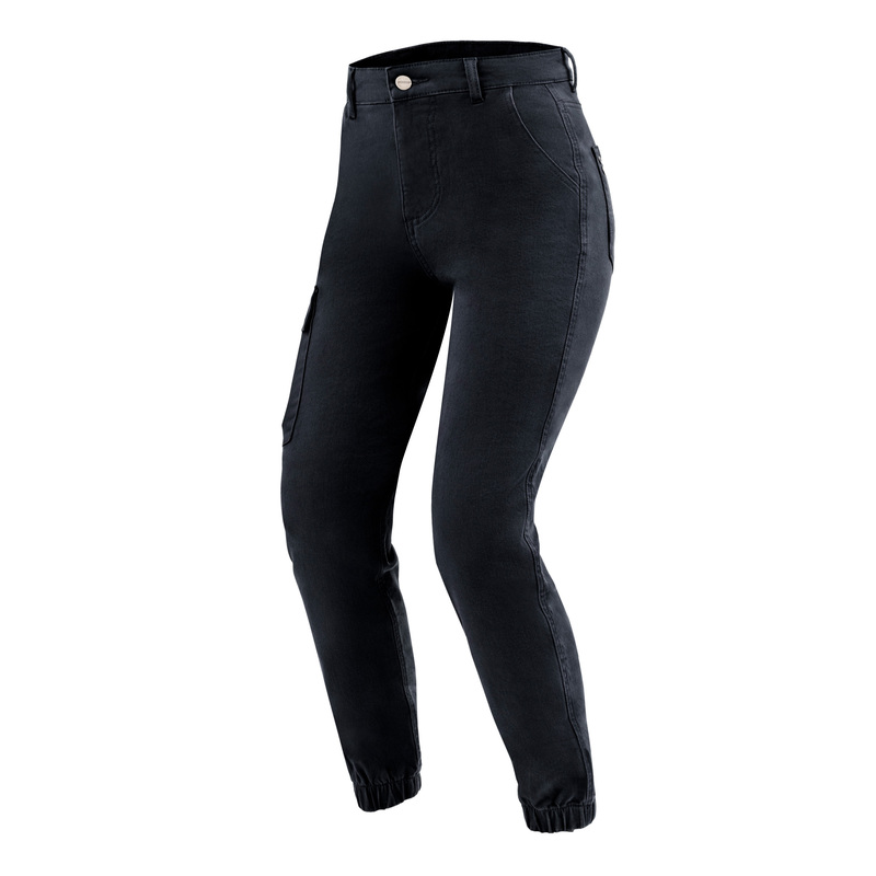 JEANSY MOTOCYKLOWE DAMSKIE OZONE JANE JOGGER FIT BLACK 28/30