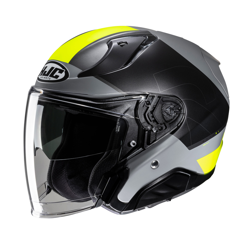 KASK MOTOCYKLOWY HJC RPHA31 CHELET SILVER YELLOW