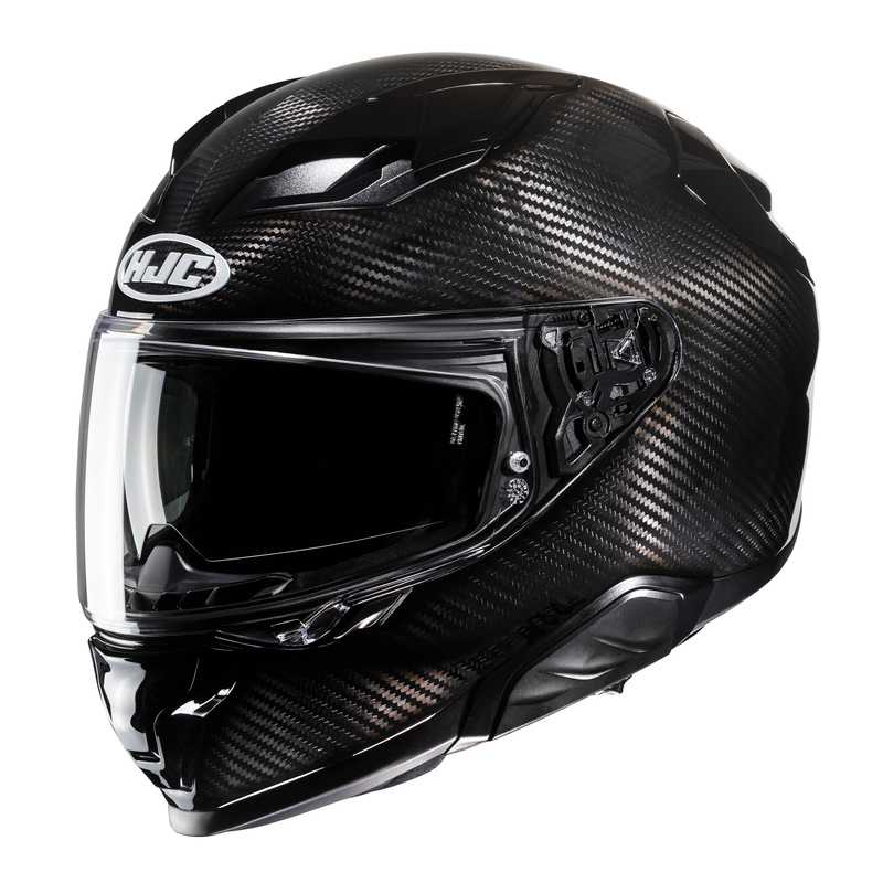 KASK MOTOCYKLOWY HJC F71 SOLID CARBON BLACK