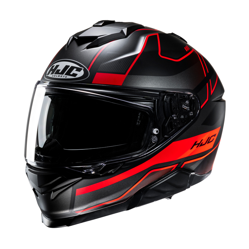 KASK MOTOCYKLOWY HJC I71 IORIX BLACK RED