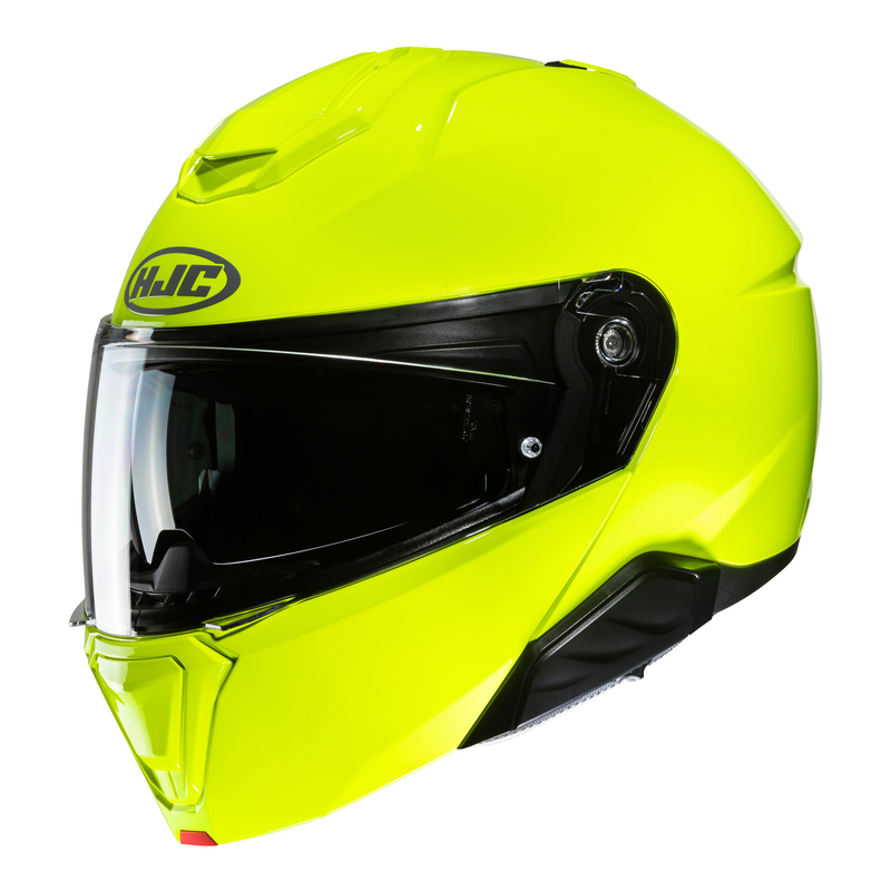 KASK MOTOCYKLOWY HJC I91 SOLID FLUO GREEN