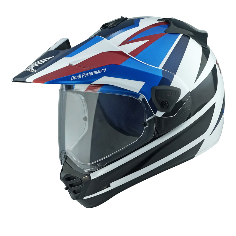 KASK MOTOCYKLOWY ARAI TOUR-X5 HONDA AFRICA TWIN BLUE XS