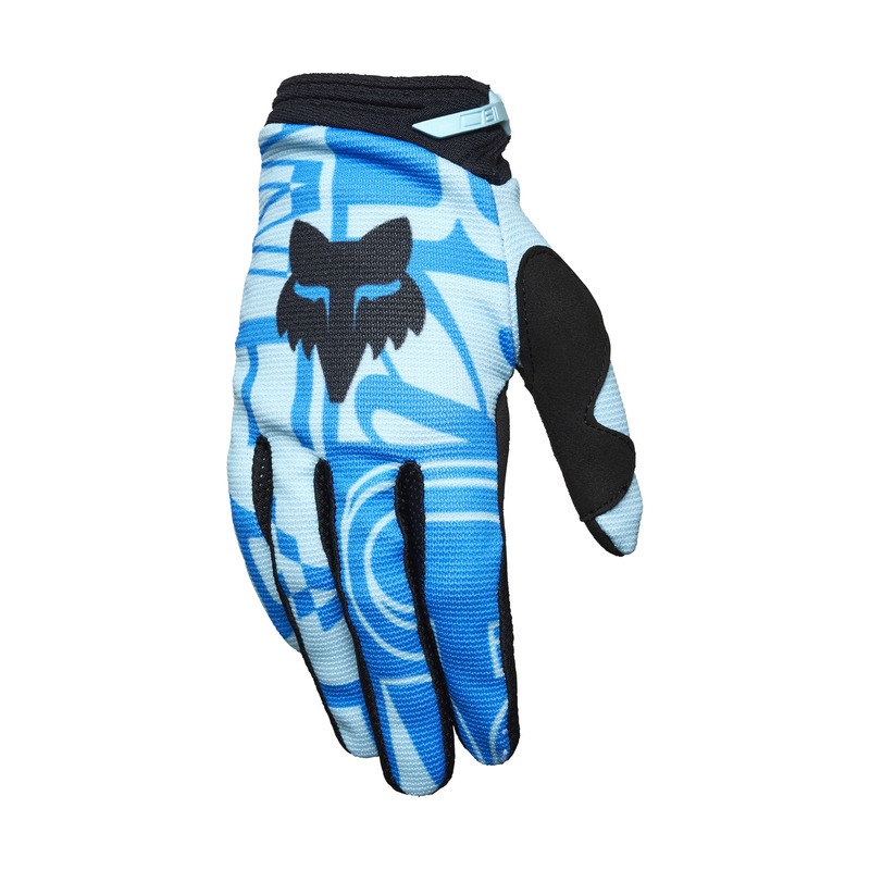 RĘKAWICE MOTOCYKLOWE DAMSKIE FOX 180 RACE SPEC LIGHT BLUE