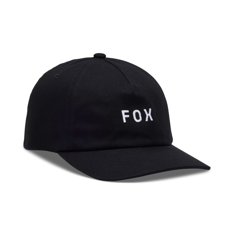 CZAPKA Z DASZKIEM FOX WORDMARK ADJUSTABLE BLACK WHITE