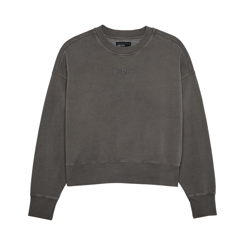 BLUZA DAMSKA FOX WORDMARK OVERSIZED FLEECE CREW PEWTER