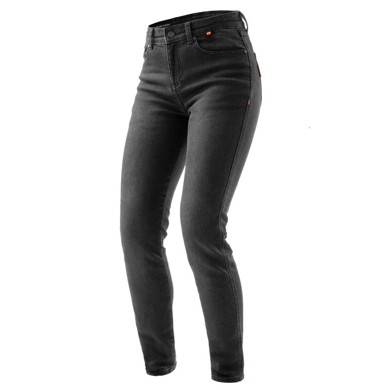 JEANSY MOTOCYKLOWE DAMSKIE REBELHORN BRONCO WASHED BLACK MONOLAYER 30/30
